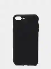 Черный чехол силиконовый матовый для iPhone 7 Plus, 8 Plus