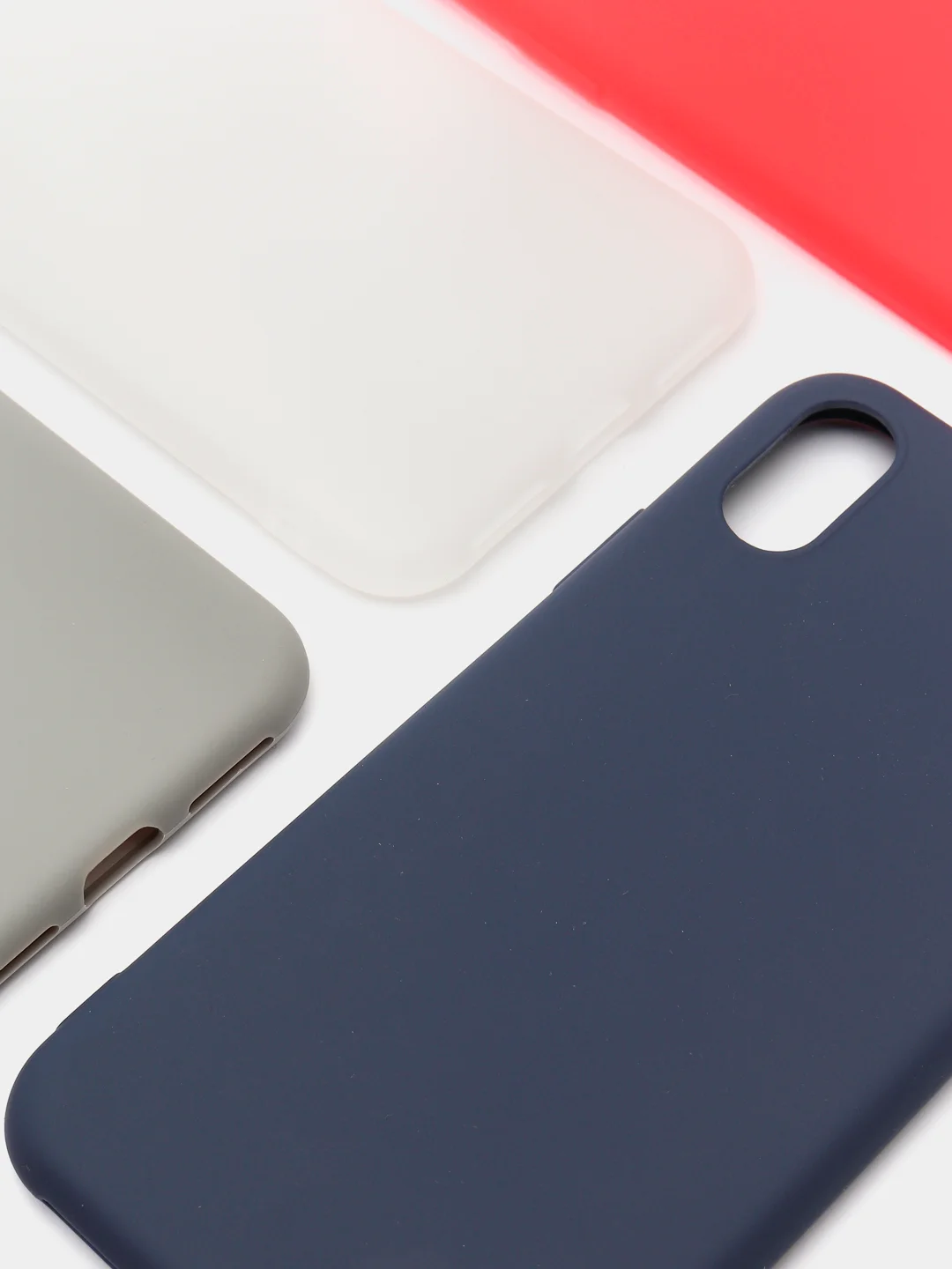Чехол силиконовый матовый для iPhone X, Xs