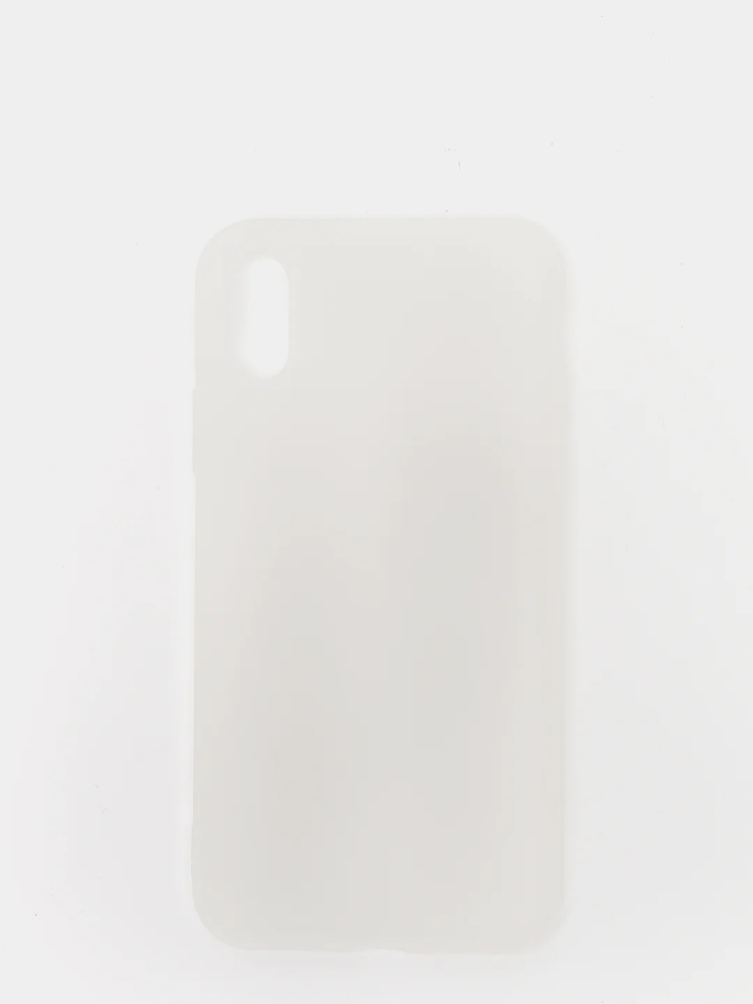 Белый чехол силиконовый матовый для iPhone X, Xs