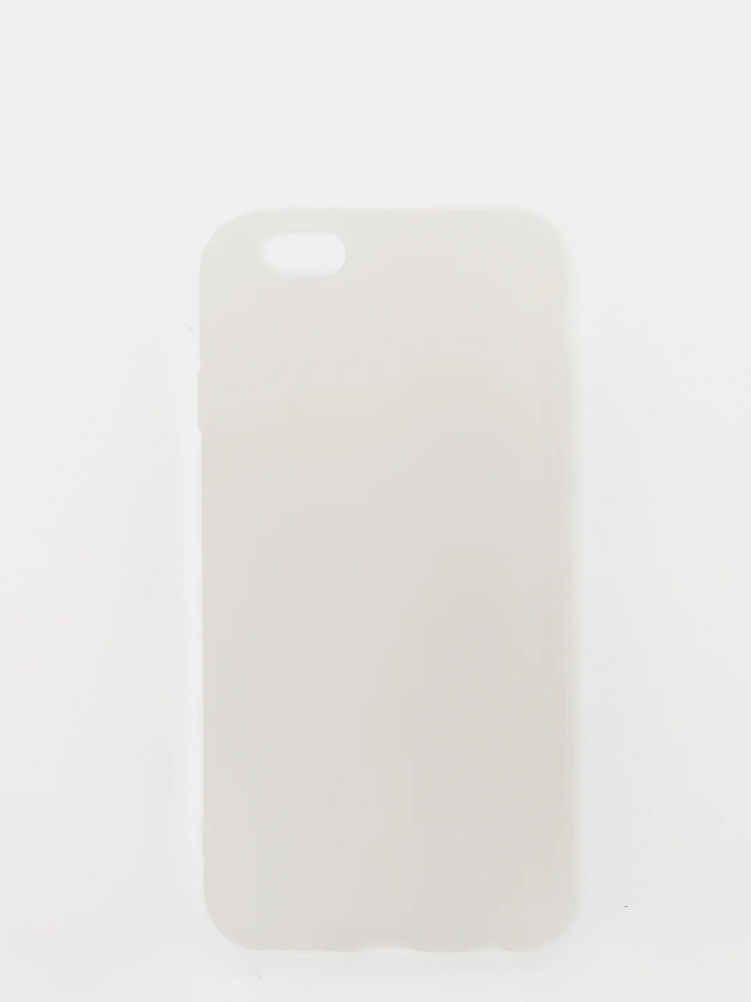 Белый чехол силиконовый матовый для iPhone 6, 6s
