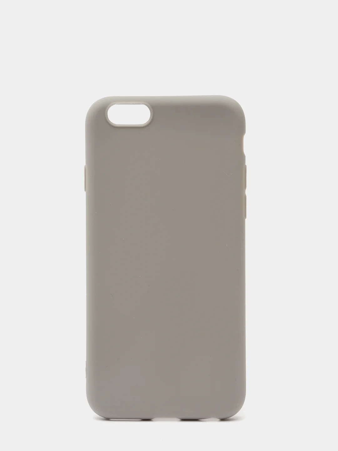 Серый чехол силиконовый матовый для iPhone 6, 6s