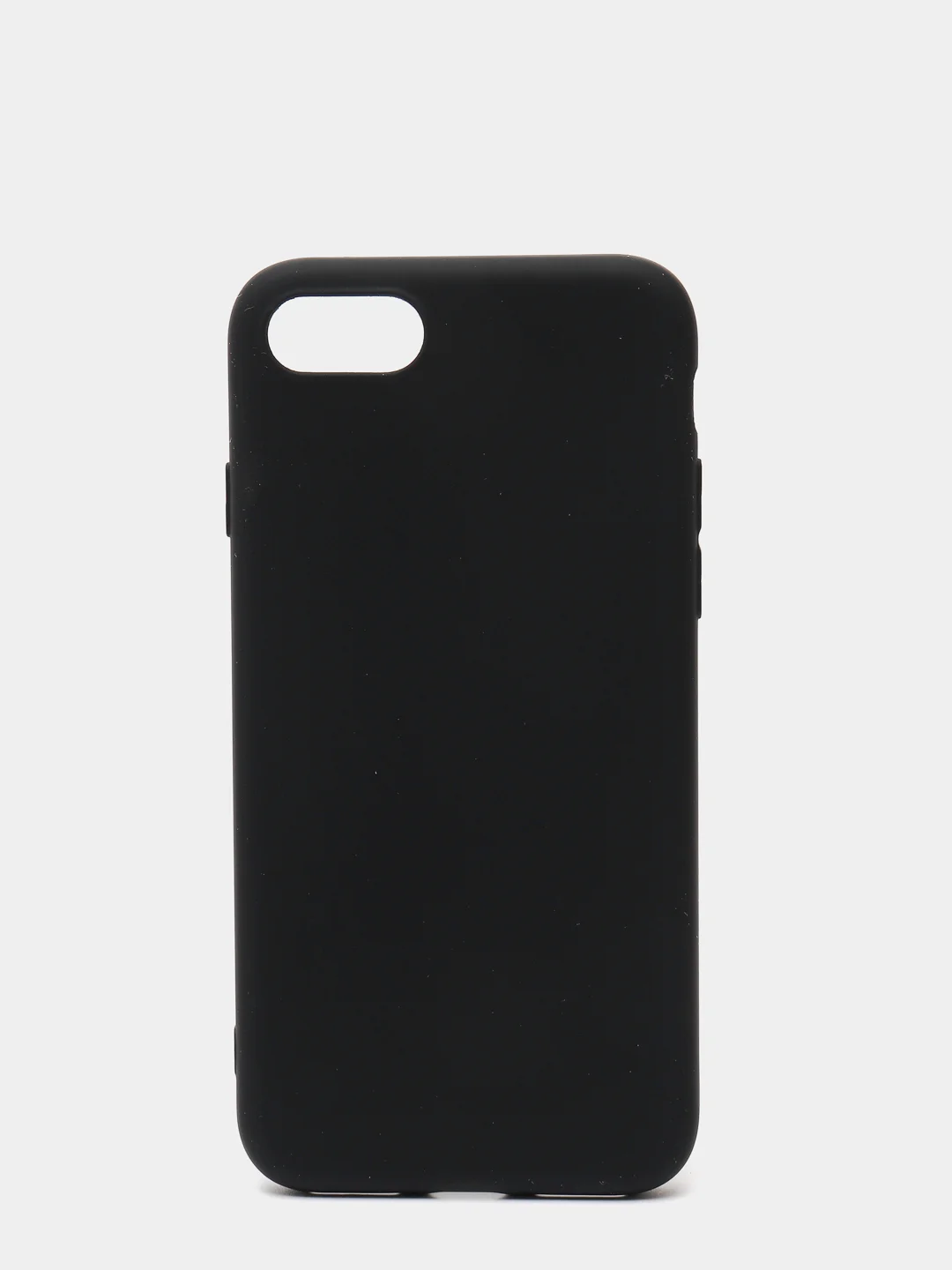 Черный чехол силиконовый матовый для iPhone 7/8/se2