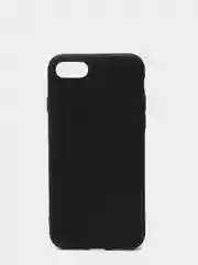 Черный чехол силиконовый матовый для iPhone 7/8/se2