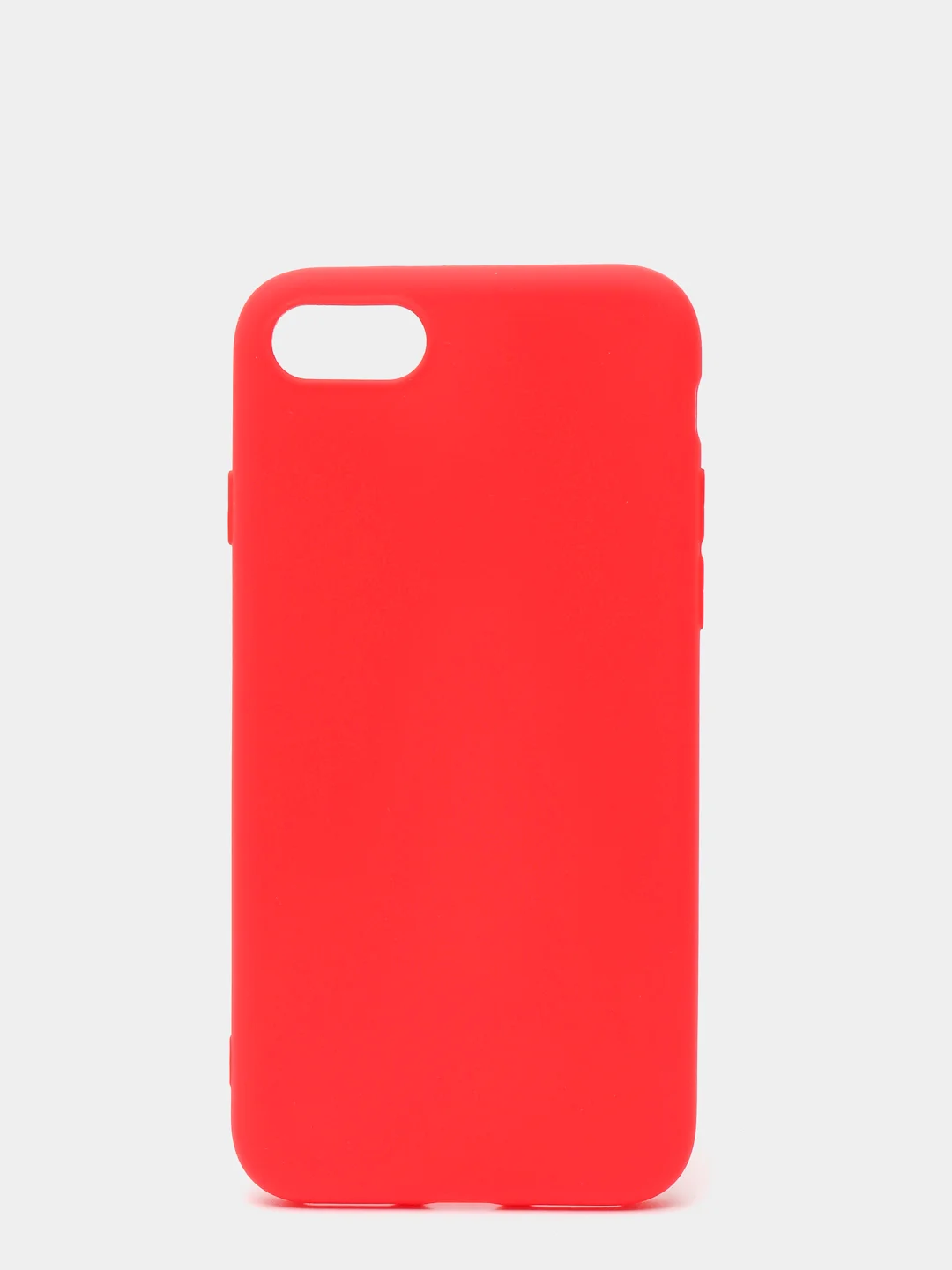 Красный чехол силиконовый матовый для iPhone 7/8/se2