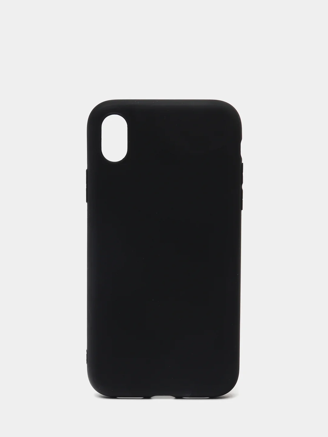 Черный чехол силиконовый, матовый, для iPhone XR
