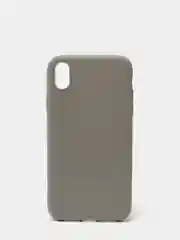 Серый чехол силиконовый, матовый, для iPhone XR