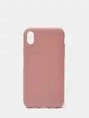 Бежевый чехол силиконовый, матовый, для iPhone XR