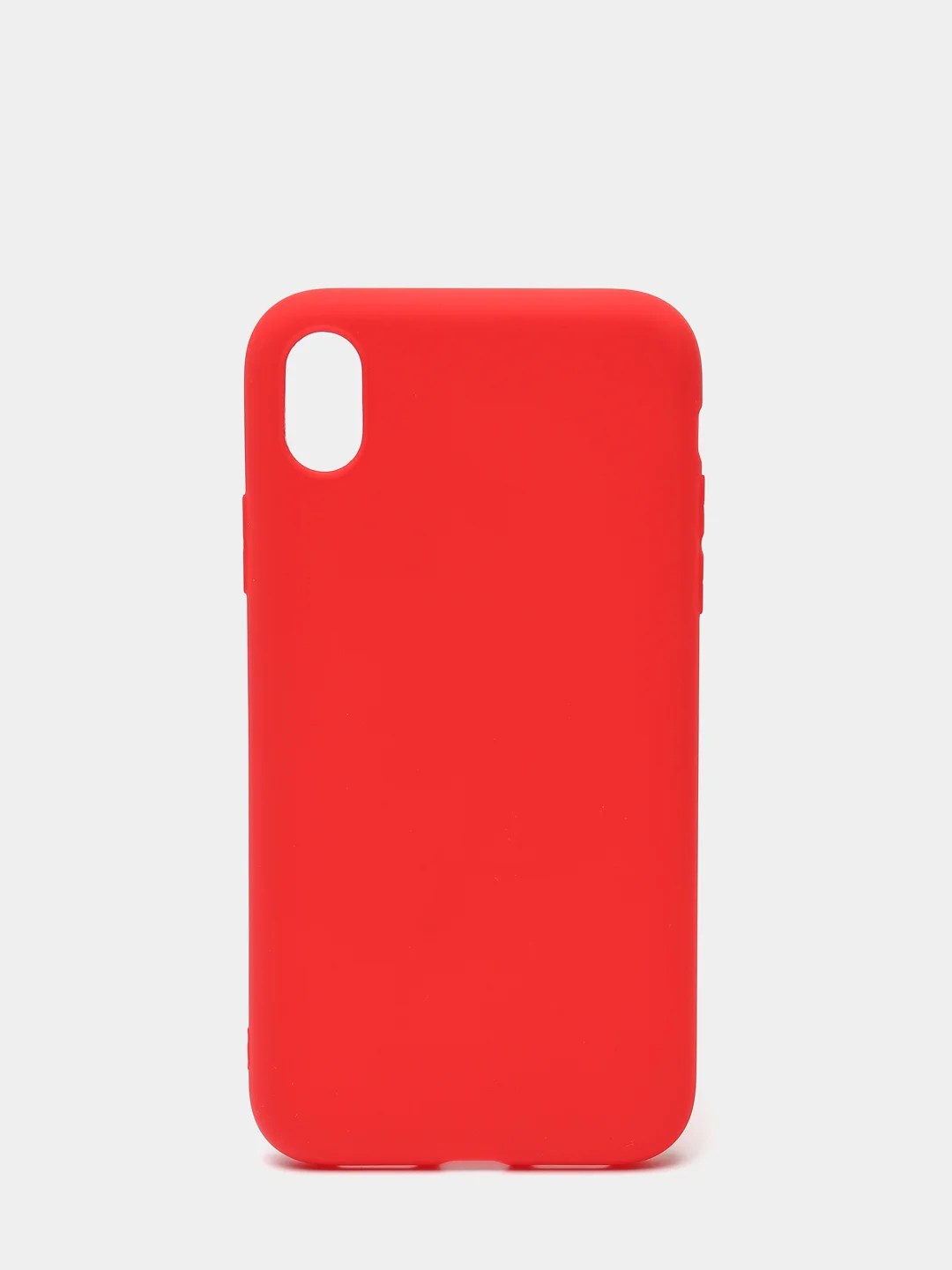 Красный чехол силиконовый, матовый, для iPhone XR