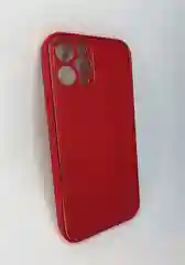 Красный чехол накладка силикон и экокожа на телефон Apple iPhone Айфон 12 Pro