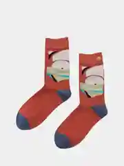 Оливковый носки высокие унисекс