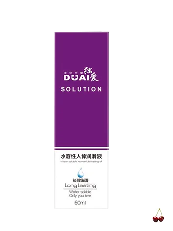 Пурпурный лубрикант Dual solution, 60 мл на водной основе, 4 вида