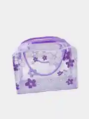 Фиолетовый косметичка прозрачная