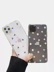 Прозрачный чехол с дизайном сердечек и цветовiPhone11,11Pro,11ProMax,XS,XSMax,XR,X,7/8Plus
