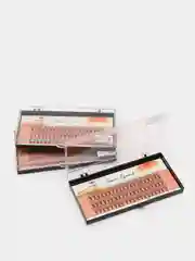 Черный пучки накладных ресниц Nesura, объем 10D, изгибы B/C