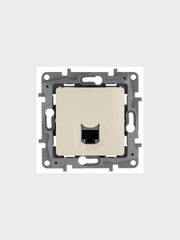 Розетка для интернета / телефона Legrand Etika, слоновая кость (У)