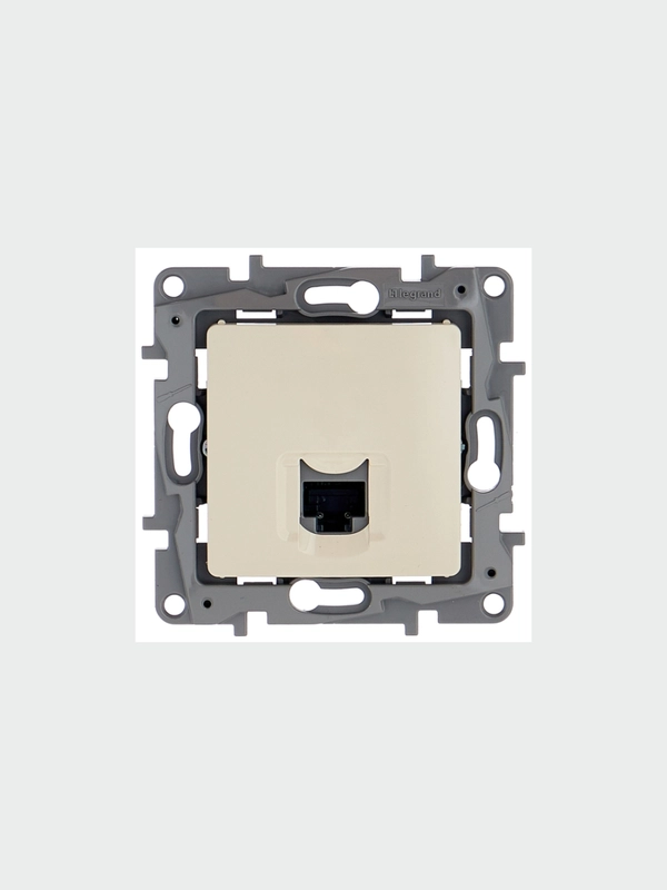 Розетка для интернета / телефона Legrand Etika, слоновая кость (У)