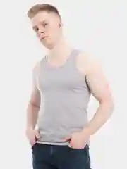 Серый мужская майка