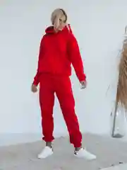 Красный костюм утепленный