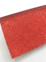 Красный кожзам глиттерный 20*27 см