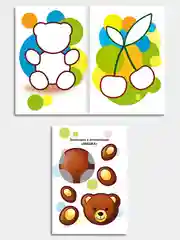 Коралловый книга-аппликация в мягкой обложке, 14 х 20 см, 14 стр