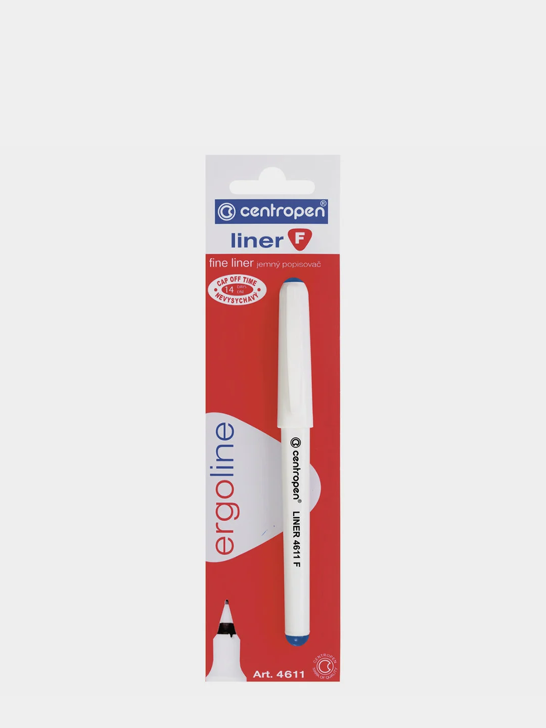 Ручка капиллярная синяя "Liner", Centropen, 0,3 мм