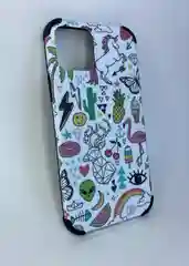 Чехол накладка с графичным принтом iPhone 11, 12 Pro, Samsung S20 FE, Redmi Note 8T