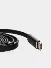 Черный usb кабель c Quick Charge на 3A, длина 1,5 м / Micro-USB / Type-C / Apple Lightning