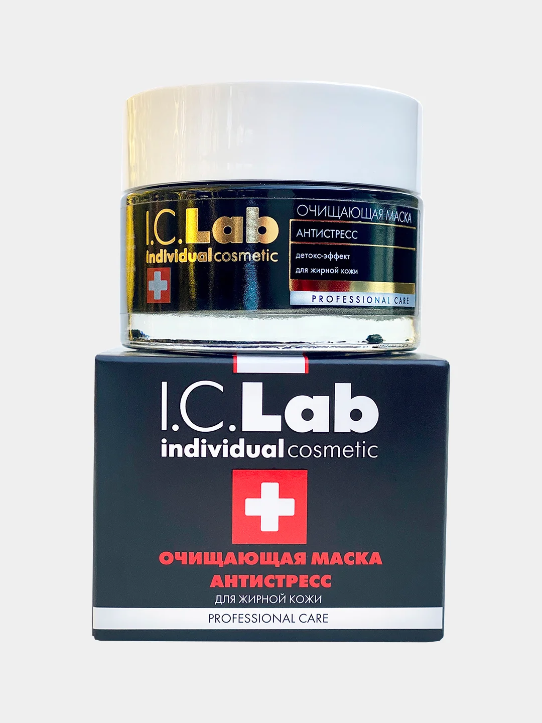 Очищающая маска для лица, антистресс, на основе древесного угля I.C.Lab Individual cosmetic