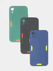 Зеленый усиленный силиконовый чехол для iPhone 12