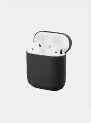 Черный силиконовый чехол для наушников AirPods 2