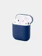 Темно-синий силиконовый чехол для наушников AirPods 2