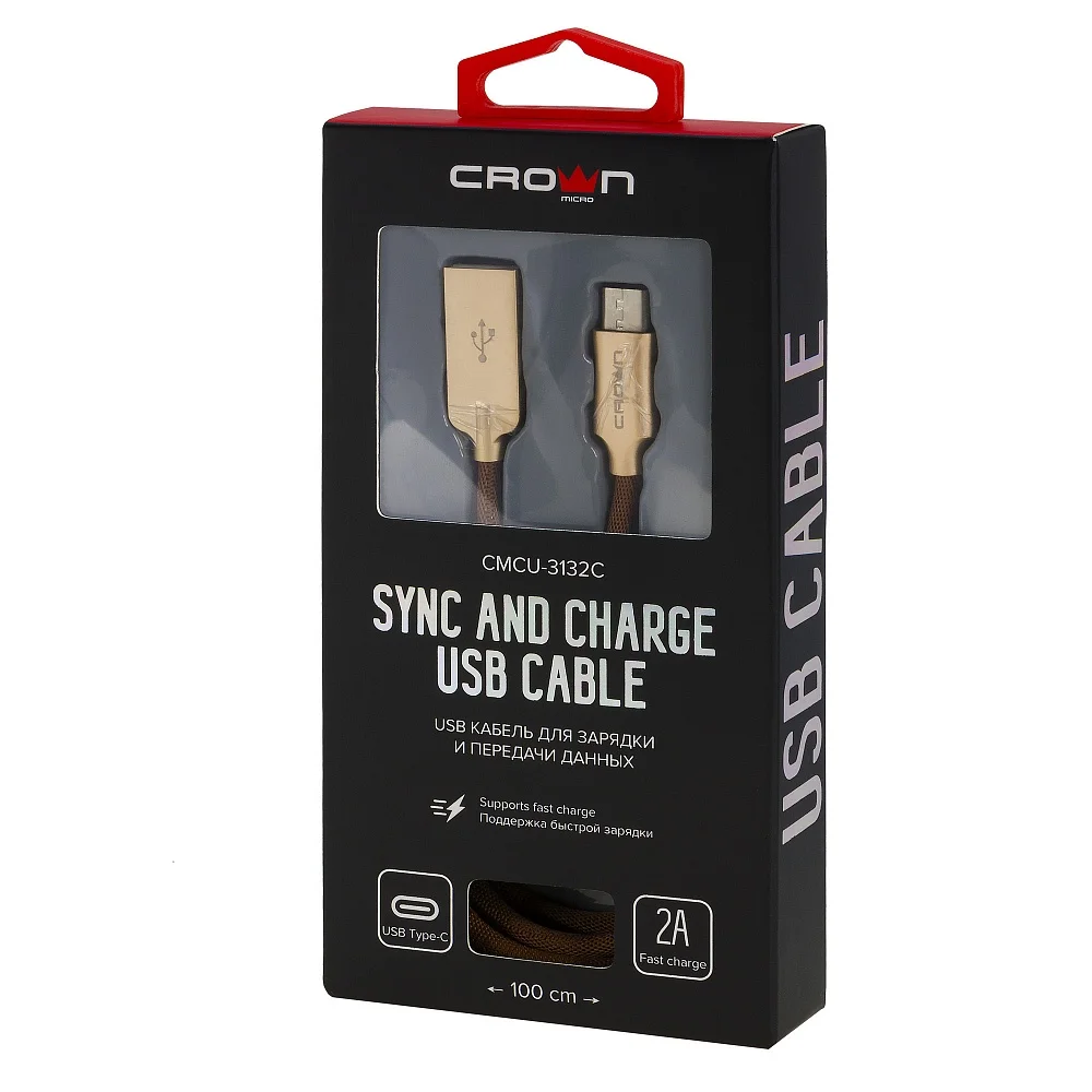 Кабель USB - USB Type-C Crown CMCU-3132C