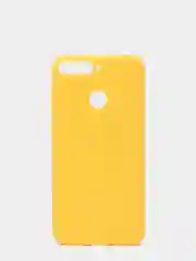 Желтый чехол на Honor 7C / Honor 7A Pro / Huawei Y6 Prime 2018 / Huawei Y6 Prime (5,7") силиконовый