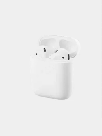 Белый силиконовый чехол для наушников AirPods 2