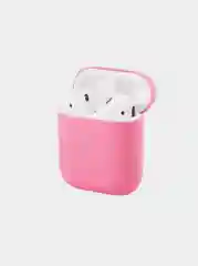 Розовый силиконовый чехол для наушников AirPods 2