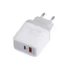 Сетевое зарядное устройство с поддержкой Quick Charger 3.0 белый USB + Type-C