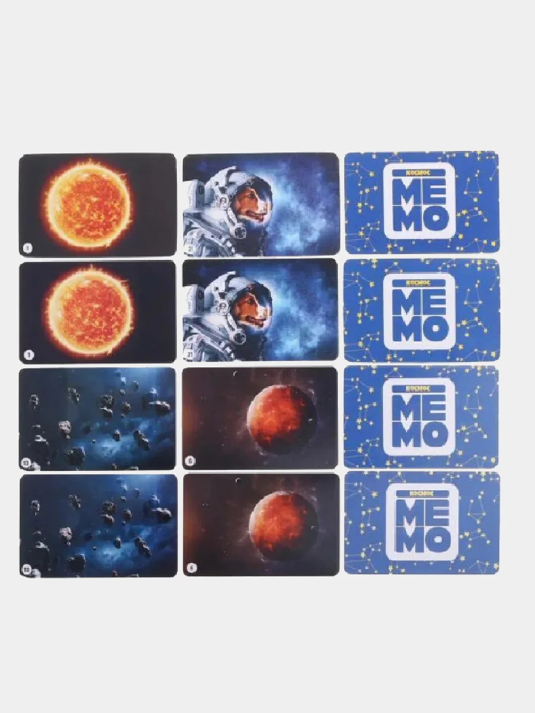 Настольная игра "Мемо. Космос"