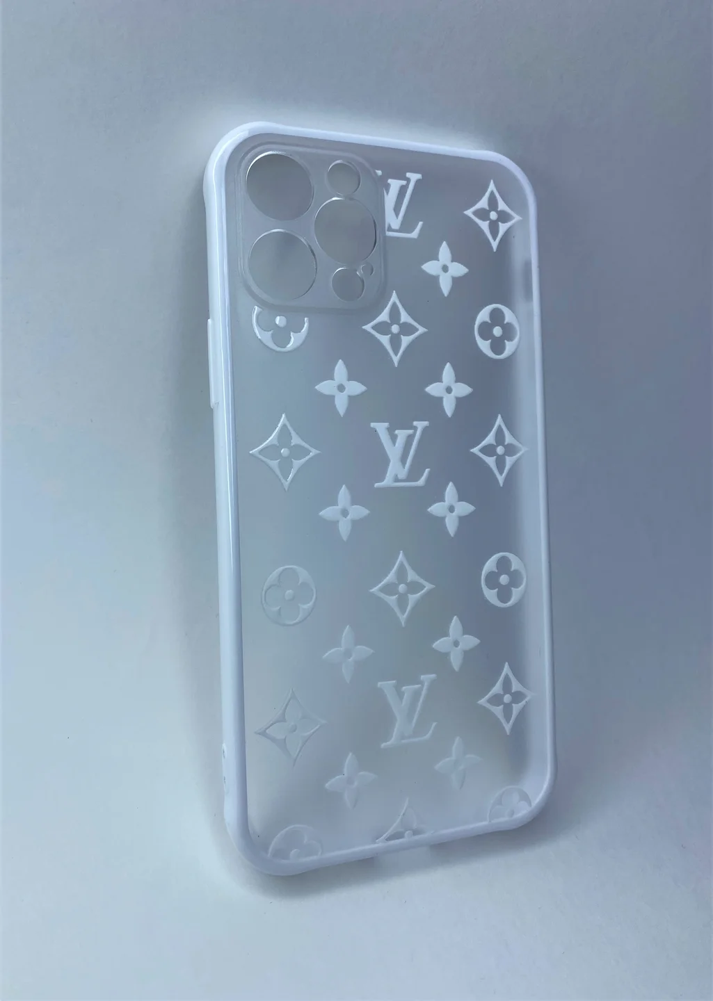Белый чехол накладка с принтом iPhone 12 Pro, 12 Pro Max, 12 Mini