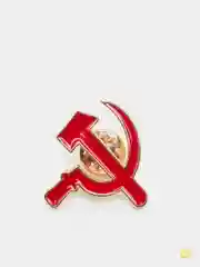 Серый металлический пин-значок "СССР"