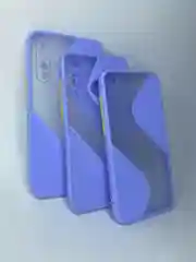 Лавандовый чехол накладка с принтом геометрия iPhone 12 Mini, Honor 9S, Redmi Note 8, Huawei P30 Lite