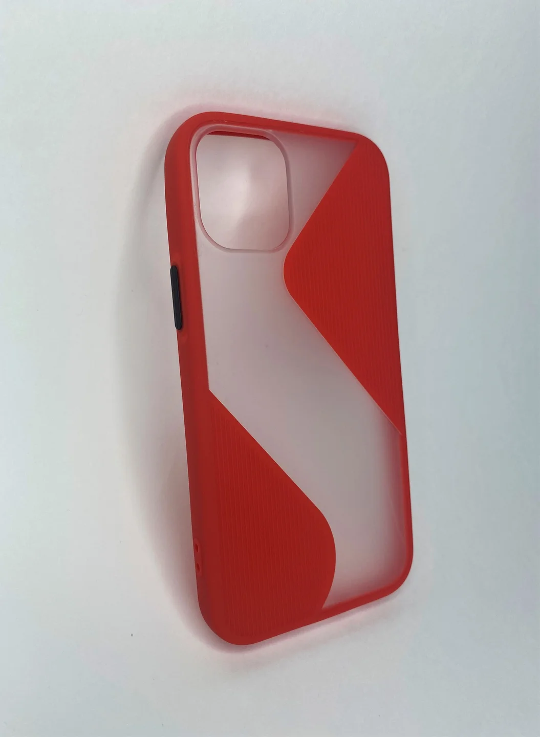 Красный чехол накладка с принтом геометрия iPhone 12 Mini, Honor 9S, Redmi Note 8, Huawei P30 Lite