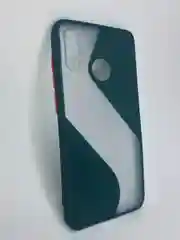 Зеленый чехол накладка с принтом геометрия iPhone 12 Mini, Honor 9S, Redmi Note 8, Huawei P30 Lite