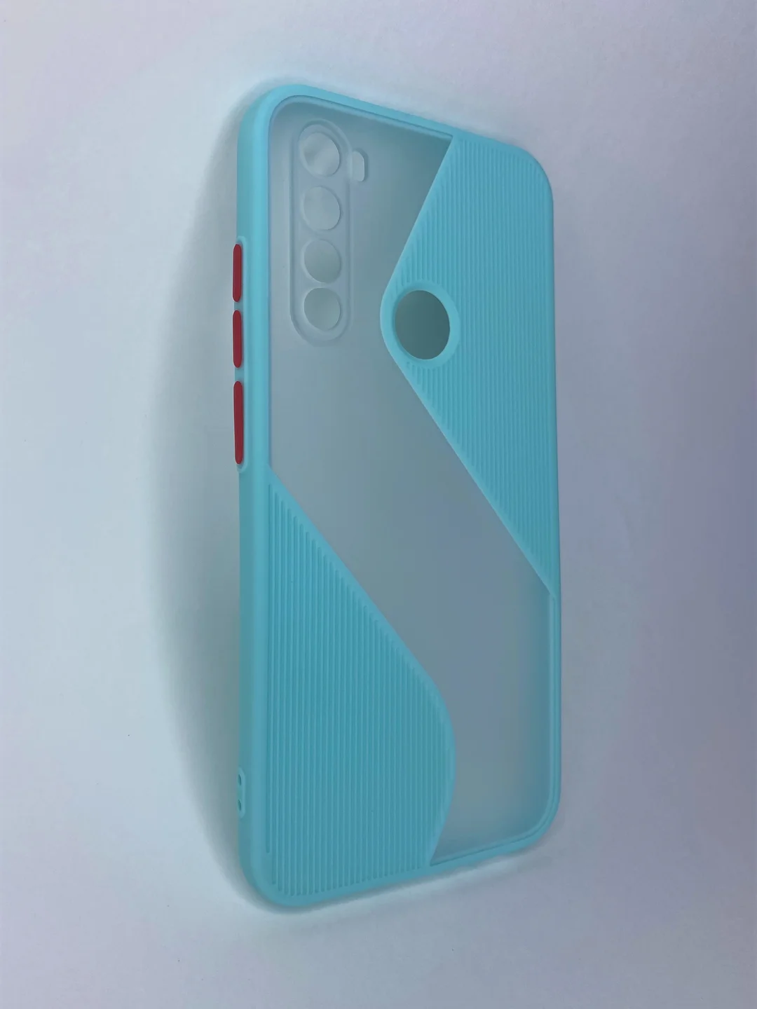 Бирюзовый чехол накладка с принтом геометрия iPhone 12 Mini, Honor 9S, Redmi Note 8, Huawei P30 Lite