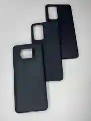 Черный чехол накладка принт карбон Samsung Galaxy A52, A72, Xiaomi Poco X3