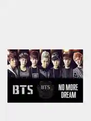 Желтый конверт подарочный для денег с фото открыткой k-pop "BTS"