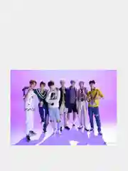Лайм конверт подарочный для денег с фото открыткой k-pop "BTS"
