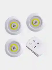 LED лампа светильник 9 см с дистанционным управлением 3 шт с пультом