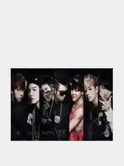 Конфетный конверт подарочный для денег с фото открыткой k-pop "BTS"