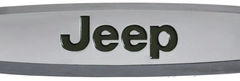 Комплект шильдиков металлических с эмблемой авто "JEEP" и  4 винтовыми креплениями (Пара)