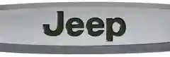 Комплект шильдиков металлических с эмблемой авто "JEEP" и  4 винтовыми креплениями (Пара)